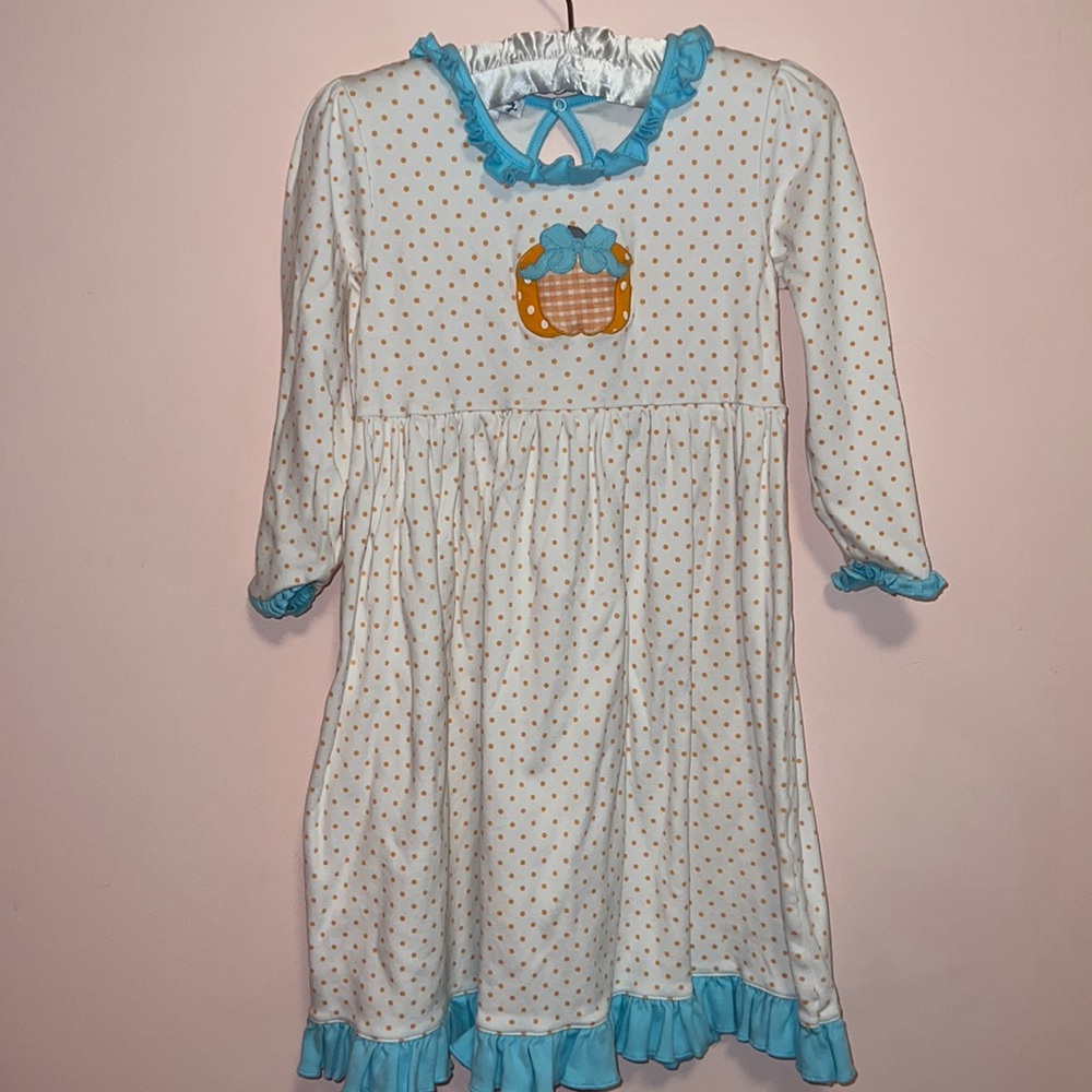 Girls Pumpkin Dress